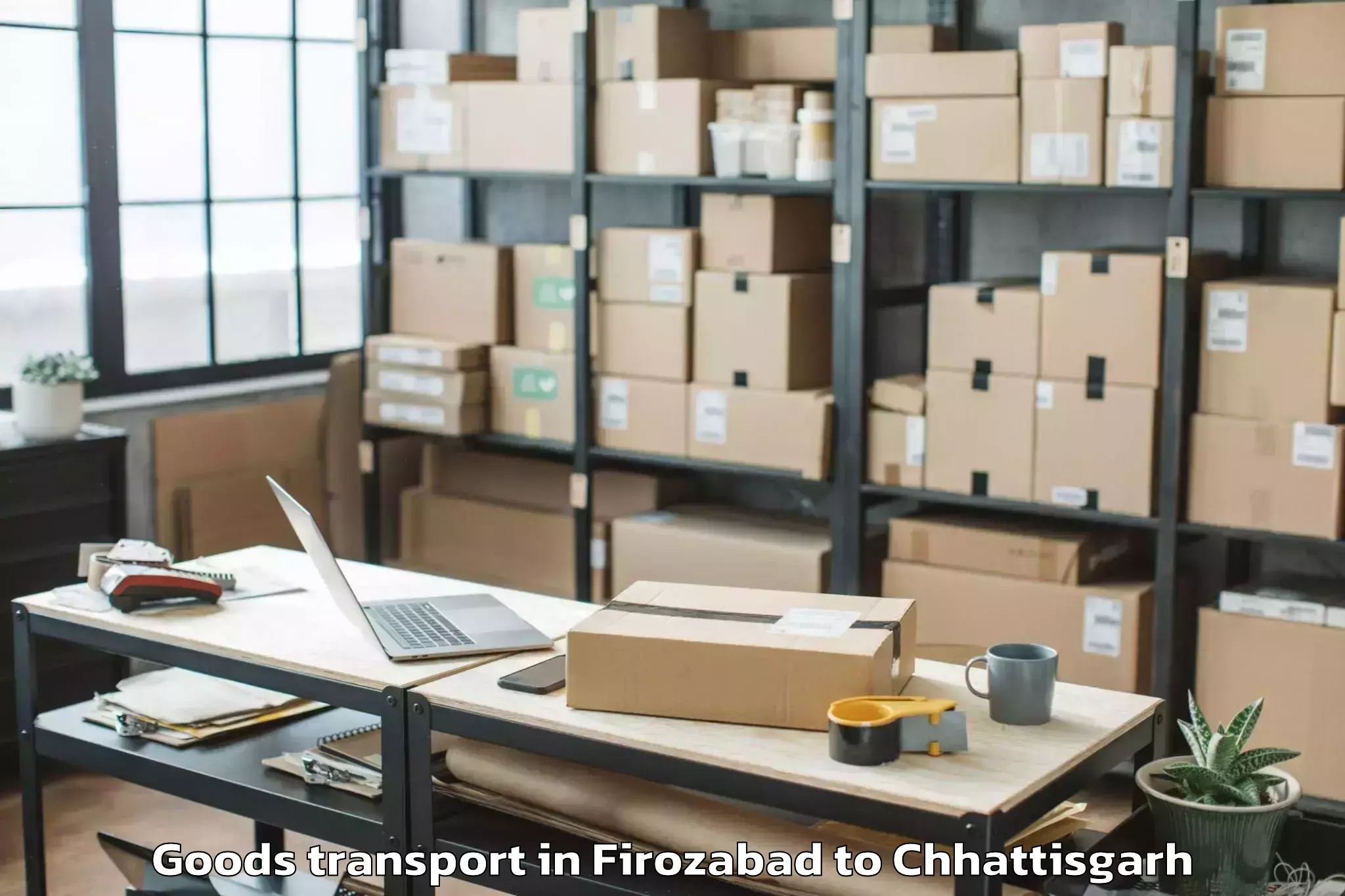 Easy Firozabad to Takhatpur Goods Transport Booking